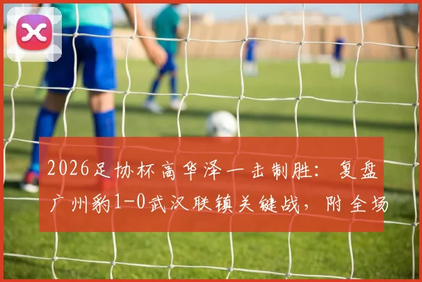 2026足协杯高华泽一击制胜：复盘广州豹1-0武汉联镇关键战，附全场战术解析与球员点评